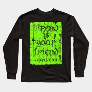 old parchment - old cliché - vintage look - crypto traders Long Sleeve T-Shirt